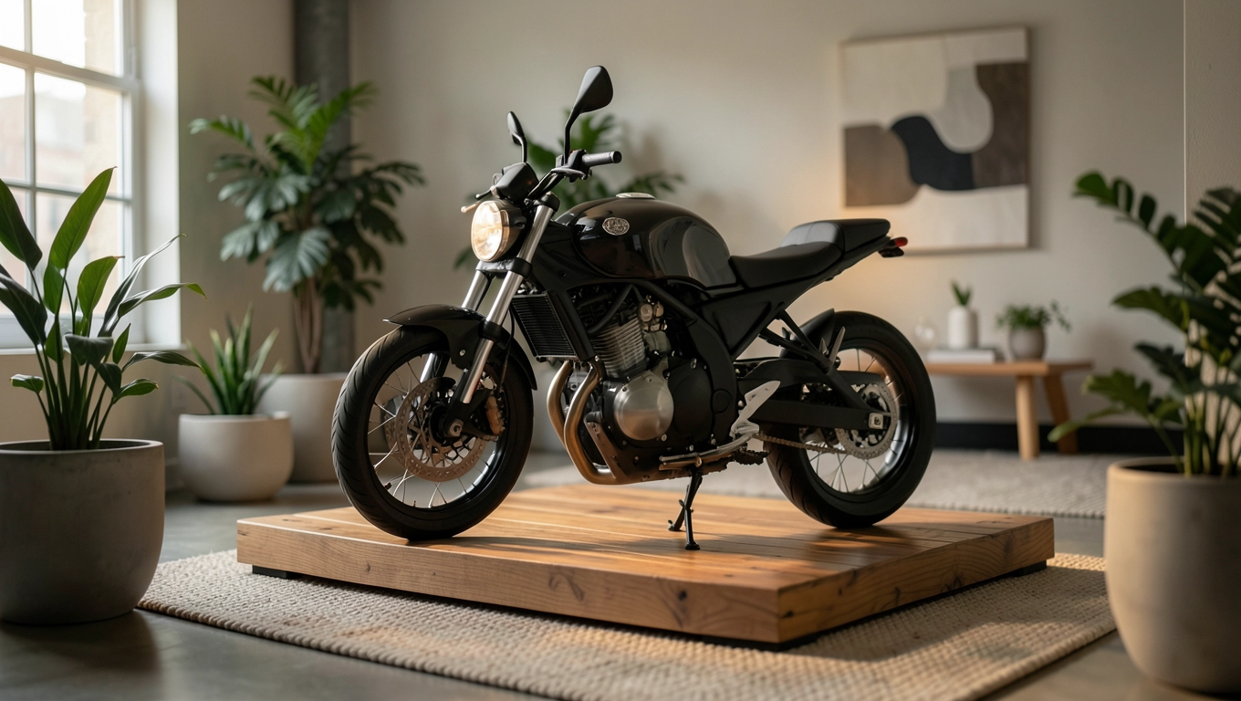 motocykl w domu